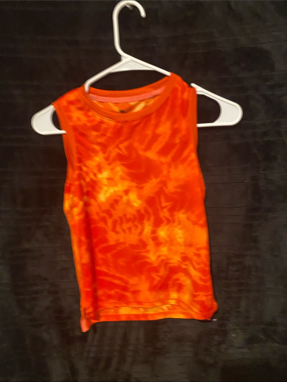 Target Orange Tie-Dye Kids Tank Top